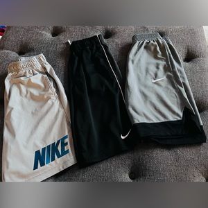 Junior Boys Athletic Shorts - Size Large - Nike Dri-Fit - Lot of 3